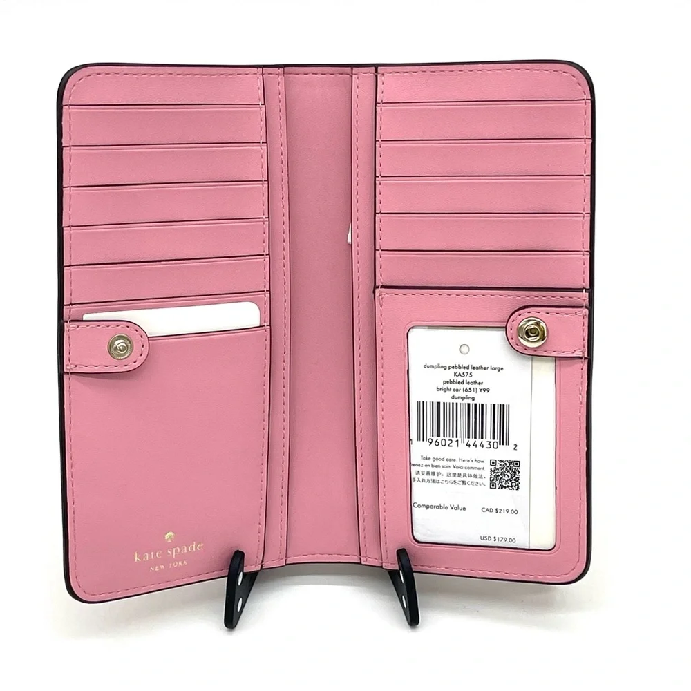 Kate Spade Dumpling Large Slim Bifold Wallet